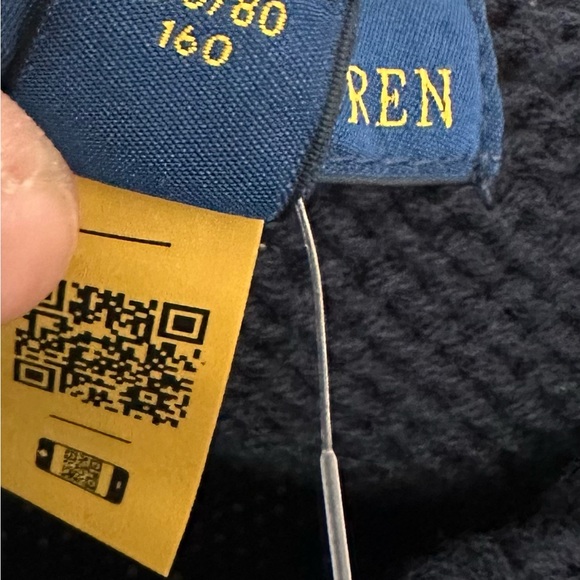 Polo by Ralph Lauren Dark Blue Sweater with Flag Design - Picture 10 of 11